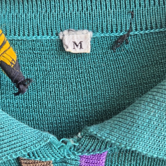 Vintage Green Top Size M - Picture 4 of 5